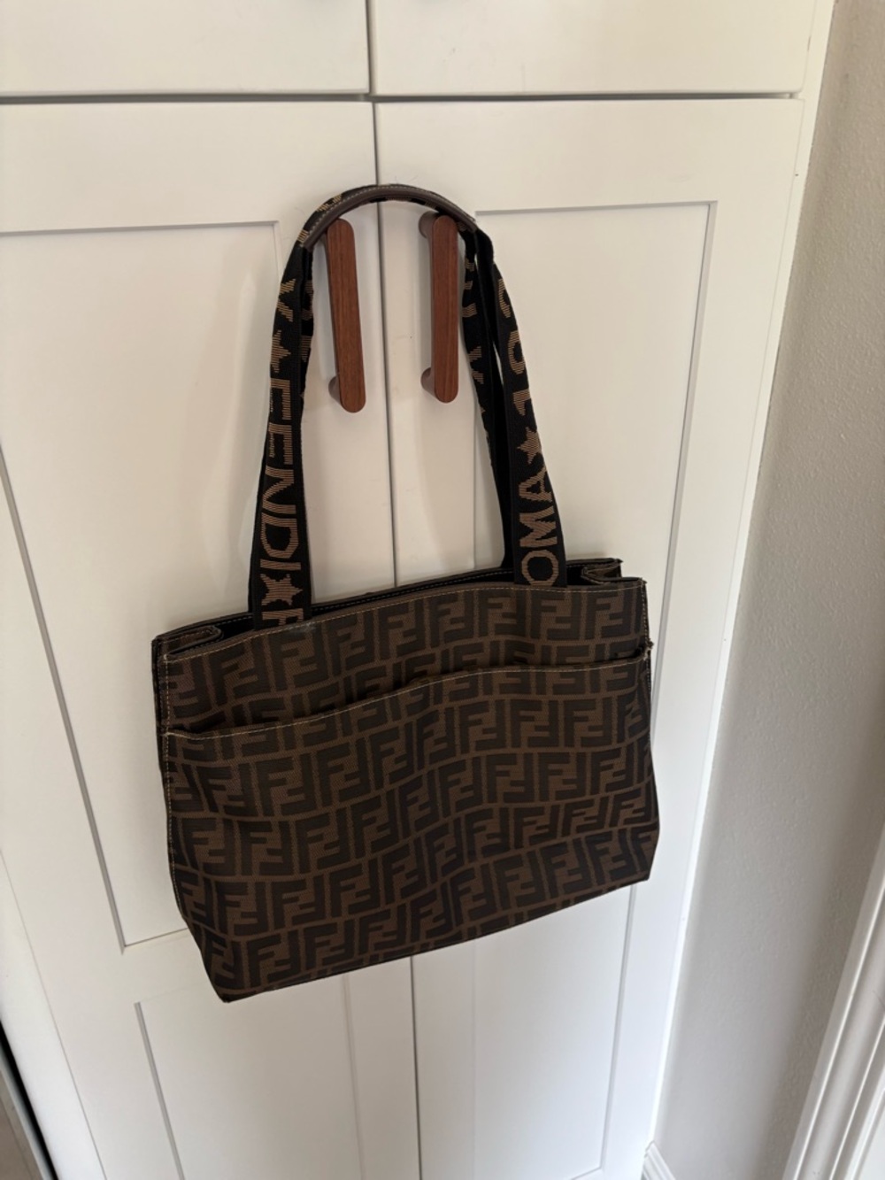 Vintage Fendi Tote Bag Logo